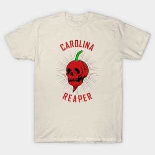 Skull carolina reaper hot pepper T-Shirt